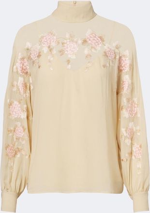 Zimmermann Blusa Valiant con ricamo