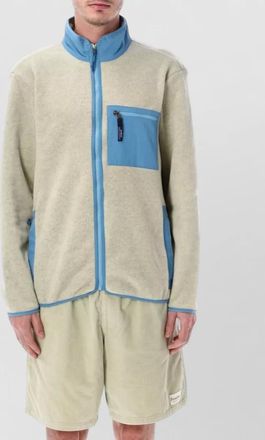 Patagonia synchilla jacket high collar chest pocket