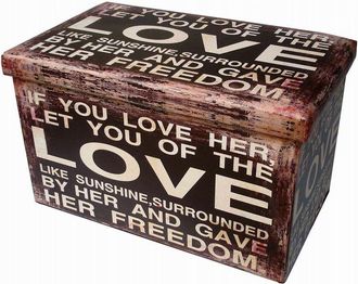 Biscottini International Biscottini - Puf Contenedor Recerrable De Simil Cuero