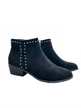 Corkys Footwear Womens Casanova Ankle Bootie In Black Suede