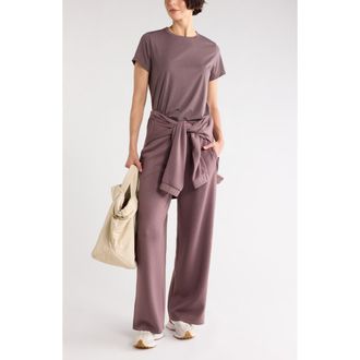Zella Key Element Activewear T-Shirt in Grey Plum at Nordstrom Rack, Size X-Small