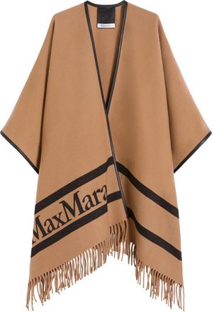 Max Mara Brown Logo Cape