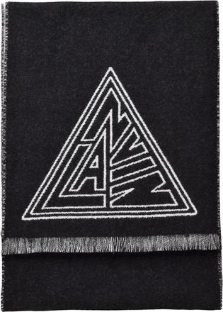 Lanvin Wool Scarf - Heren - Wintersjaals - Zwart - ONE Size - Wol - Accessoires