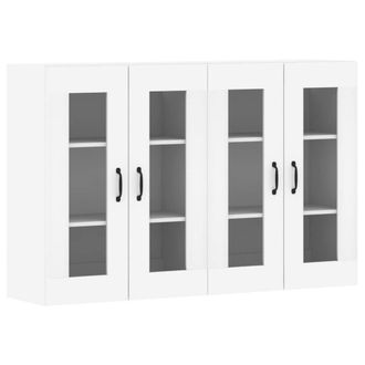Berkfield Home Wall Mounted Cabinets 2 pcs White Engineered Wood