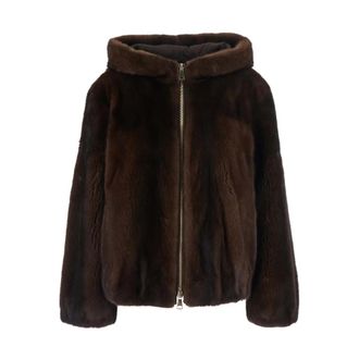 Suprema Leren Jas - Dames - Jassen - Bruin - M - Leer - Jassen