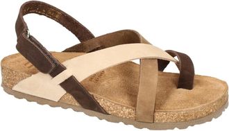 Yokono Schoenen, Dames, Bruin, 38 EU, Leer, Jerba-718 Sandaal