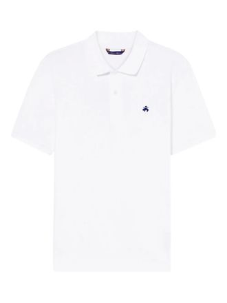 Brooks Brothers Polo con logo ricamato - Bianco