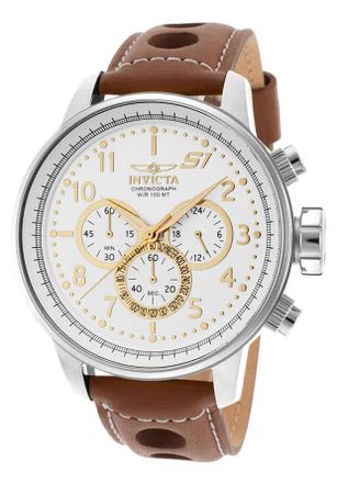 Invicta S1 Rally Chronograph White Dial Mens Watch 16010