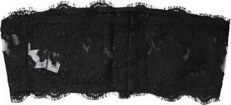 Dolce & Gabbana Womens Black Lace Bandeau Bra Tube Top Underwear Rayon Nylon Viscose Cotton