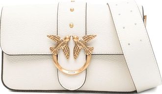 Pinko Love Birds Leather Shoulder Bag