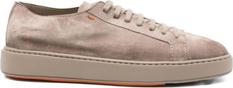 Santoni Grey Low Top Sneakers