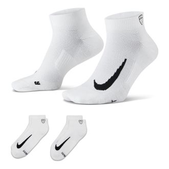 Nike Multiplier Low Golf Quarter Socks (2 Pairs) White CV2617-100