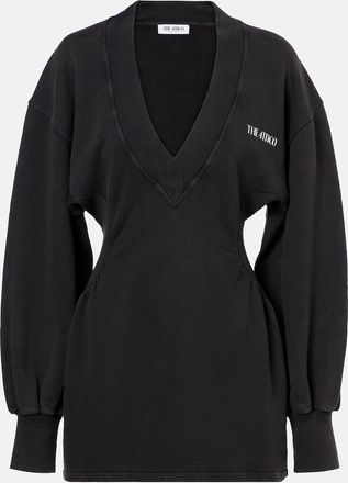 The Attico Abito felpa in cotone felpato