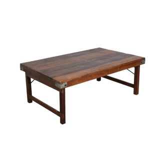 Mathi Design Mesa de centro de madera vintage