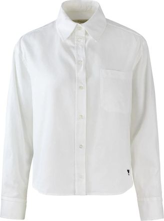 Max Mara Witte Katoenen Overhemd - Dames - Overhemden - Wit - XS - Katoen - Overhemden