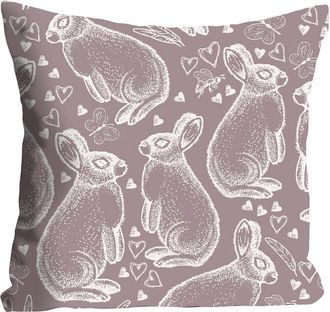 Queence Dekokissen »Kimon« mit Häschen und Herzchen