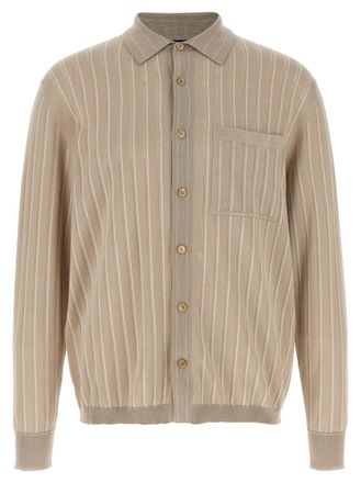 Brioni Beige Knitted Shirt