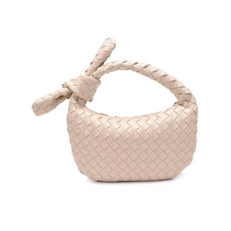 Urban Expression Womens Lizbeth Woven Knot Clutch Bag In Oatmilk