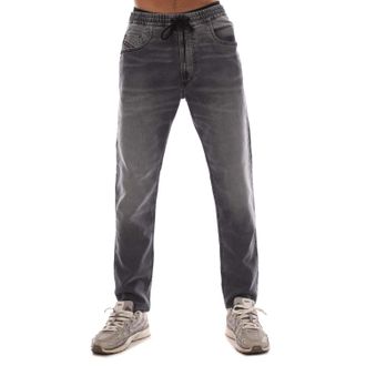 Diesel Mens 2030 D-Krooley Sweat Jeans in Black Grey Cotton - Size 30 inch