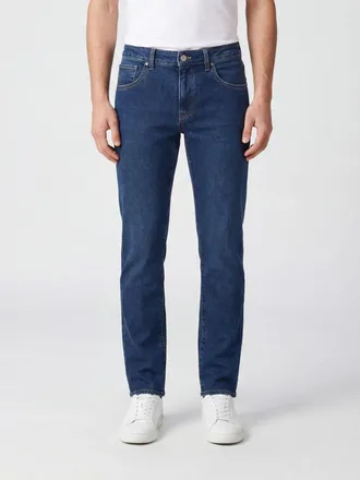 Pantaloni Torino Jeans skinny fit in denim di cotone stretch con seta a vita media