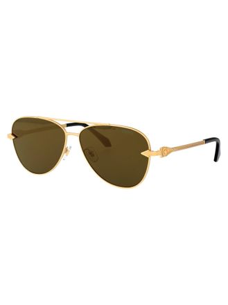 Versace 0VE2283 Gold-Tone Metal Aviator Sunglasses - Gold