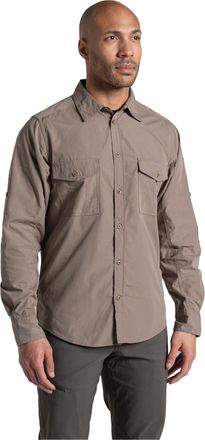 Craghoppers Heren Kiwi II shirt met lange mouwen (Kiezelsteentjes)