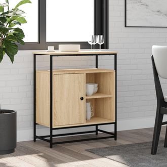 vidaXL Aparador De Madera De Ingenier&iacute;a Roble Sonoma 69x35x80 Cm Vidaxl