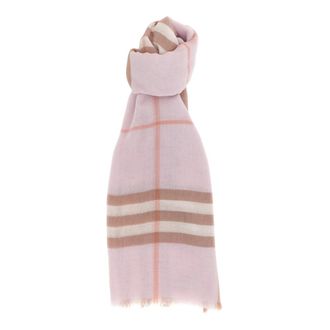 Burberry Scarves, female, Pink, Size: ONE SIZE Giant Check Scarf