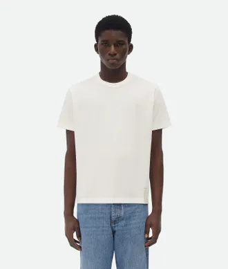 ［25ss新作］BOTTEGA VENETA コットン Tシャツ 815032V4ZL19310 Grey T-shirt with crinkle effect Bottega Veneta - Vitkac AS