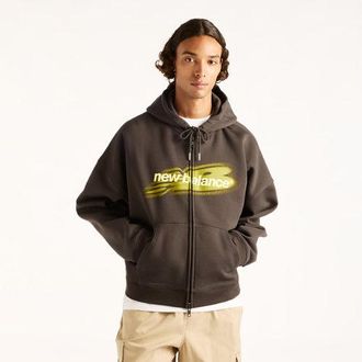 New Balance Uomo Street Classics Distort FZ Hood in Grigio, Taglia 2XL
