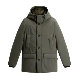 Woolrich Jassen, Heren, Groen, S, Polyester, Cfwoou 2092Mrut 5182 Jas