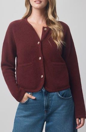 Splendid x @cellajaneblog Boucl&eacute; Cardigan in Rosewood at Nordstrom Rack, Size Medium