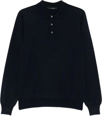 Tagliatore Polo a maniche lunghe - Blu