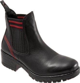 Bueno Florida Chelsea Boot in Black/Red Knit at Nordstrom, Size 8.5-9Us