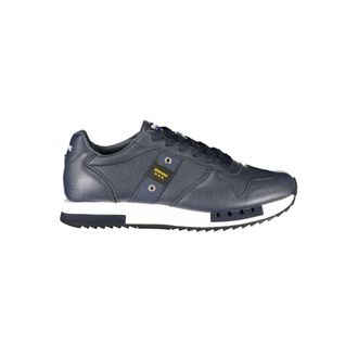 Blauer Blau Polyurethaan Heren Sneakers