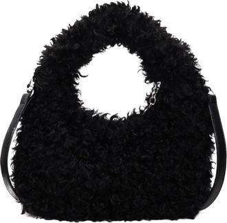 Generic Womens Plush Bags Plush Shoulder Bags For Women Autumn And Winter Versatile Large Capacity Womens Handbags(Black)
