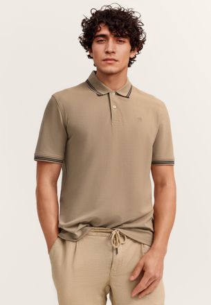 Bugatti Herren Polo Modern Fit van puur katoen