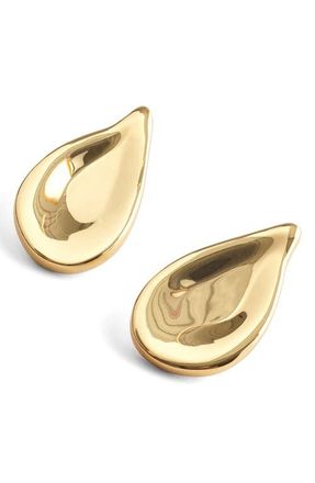 Madewell Oversize Droplet Stud Earrings in Antique Gold at Nordstrom