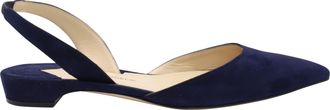 PAUL ANDREW Pre-owned Womens Rhea 15 Slingback Sandals in Navy Blue Suede - Size EU 36