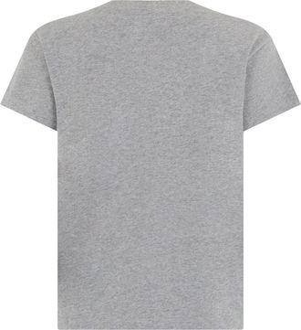Maison Margiela Womens Short-Sleeve T-Shirt Grey Melange Cotton T-Shirts & Jerseys