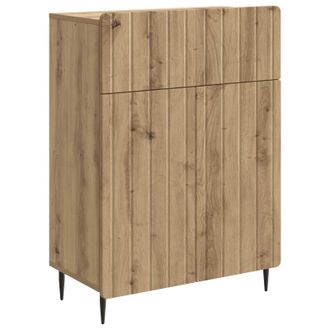 vidaXL Aparador Roble Artisan 66 X 34,5 X 92 Cm Madera De Ingenier&iacute;a Vidaxl