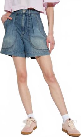 Isabel Marant Noemia Shorts In Faded Blue