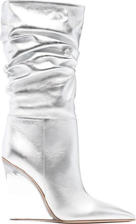 Dsquared2 Stivali con zeppa - Argento