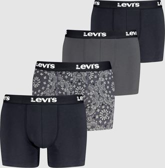 Levi's Bandana Boxer Brief 4 pack - Mens - L - Black