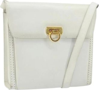 Ferragamo Pre-owned Cross Body Bags, female, White, Size: ONE SIZE Pre-owned Shoulder Bag