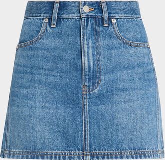 Veronica Beard Zora Denim Mini Skirt
