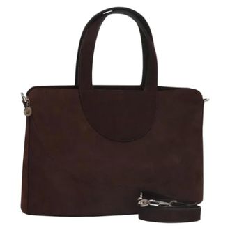 Bulgari Pre-owned Suede handbags - Dames - Pre-owned - Bruin - Maat: ONE Size Su&egrave;de