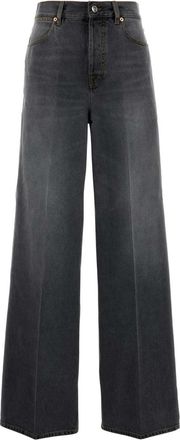 Gucci Dark Grey Denim Wide Leg Jeans