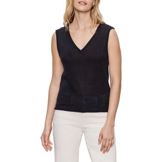 Sanctuary Stripe Sweater Tank in Black at Nordstrom Rack, Size X-Small