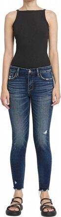 Flying Monkey Mid Rise Ankle Skinny Jeans In Monumentally